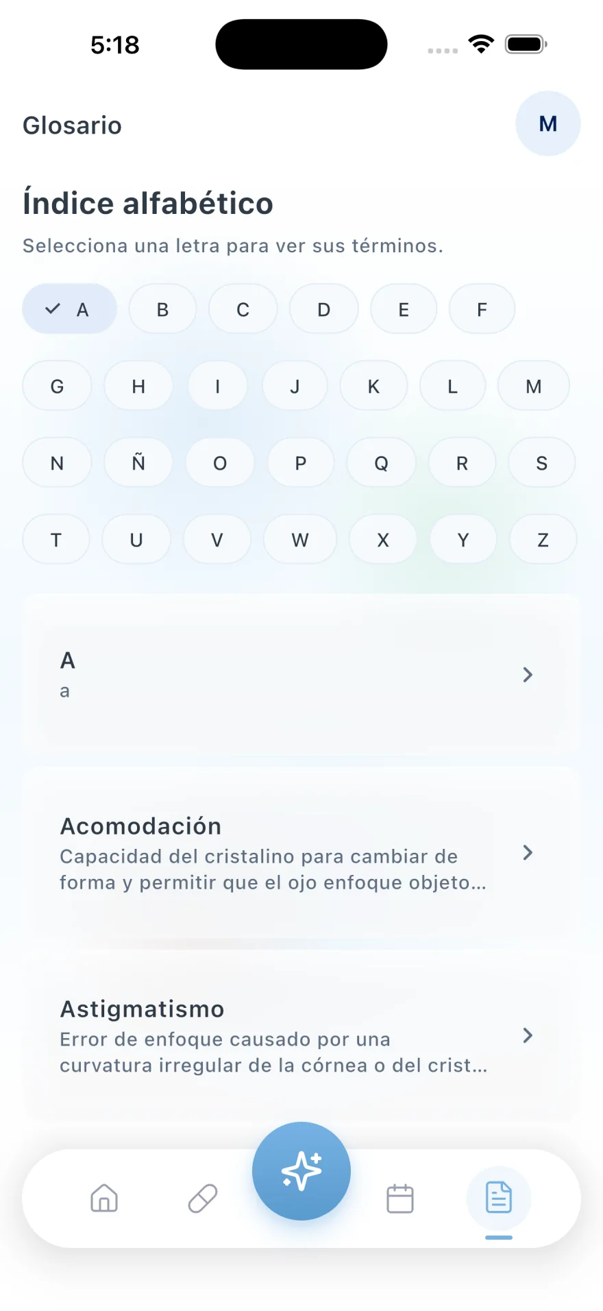 Glosario de términos de salud visual en GlaucoCare